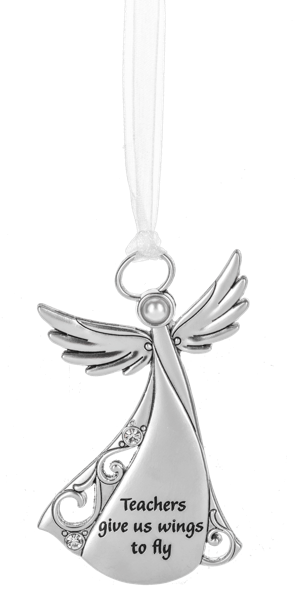 Metal Angel Ornaments - Various Sayings