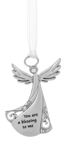 Metal Angel Ornaments - Various Sayings