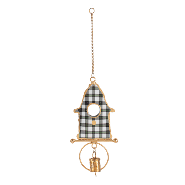 Birdhouse w/Bell Ornament