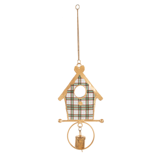 Birdhouse w/Bell Ornament