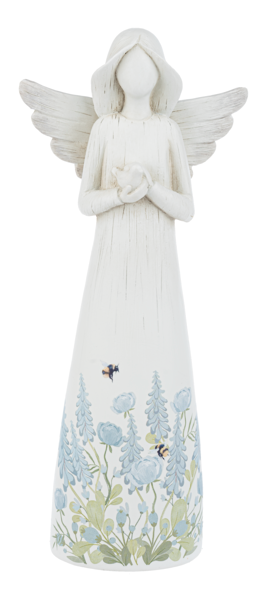 Botanical Angel Figurine