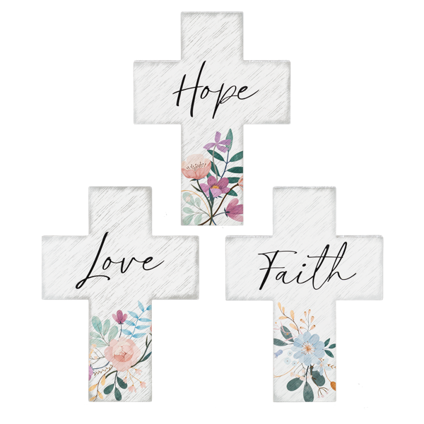 Crosses - Printed Love, Hope, Faith