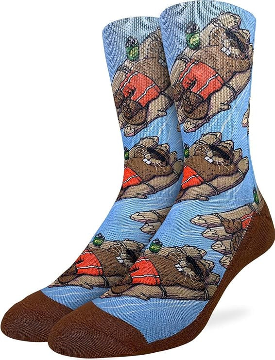 Men's Socks - Floating Beavers