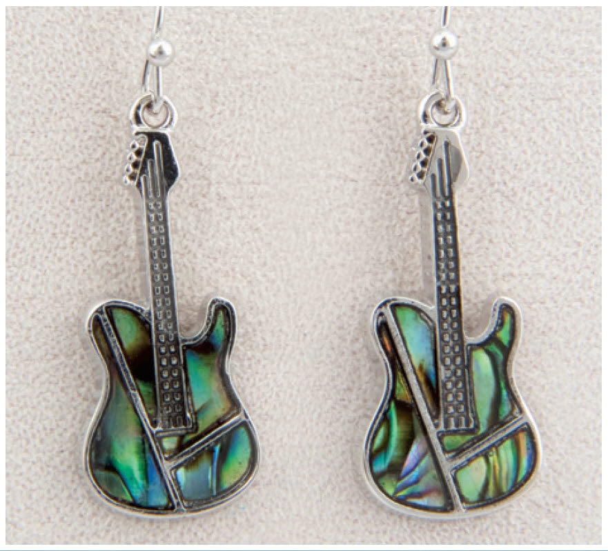Glacier Pearle Earrings - Guitars