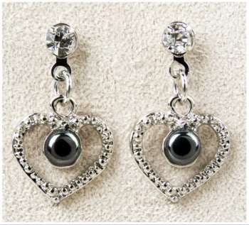 Earrings - Hematite Affection