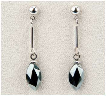 Earrings - Hematite Whisper