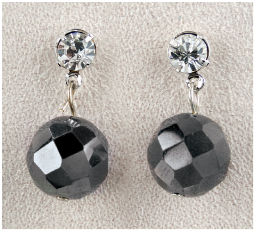 Hematite Earrings - Destiny Facetted