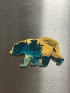Bear with scenery magnet