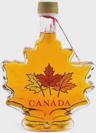 Maple Leafe Shaped Glass Bottle - 250 ml