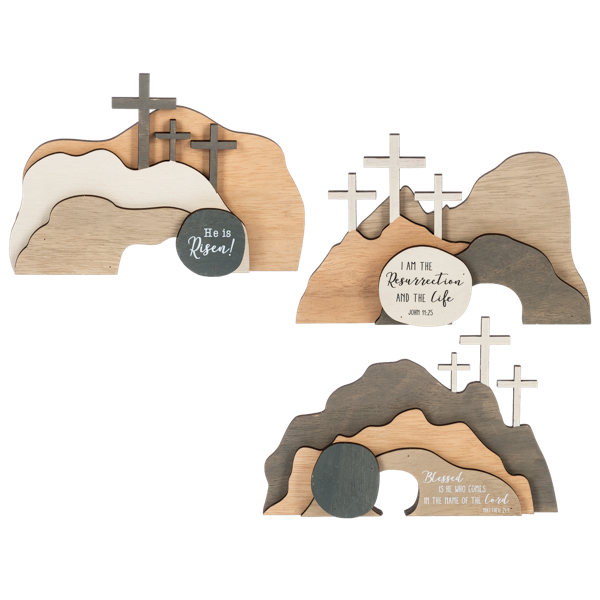 Resurrection Scene Wood Figurines
