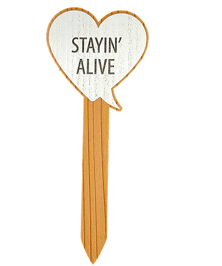 Wood Garden Sticks w/Sayings