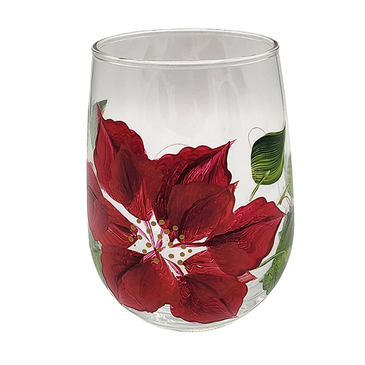 Stemless Wine Glasses - Christmas