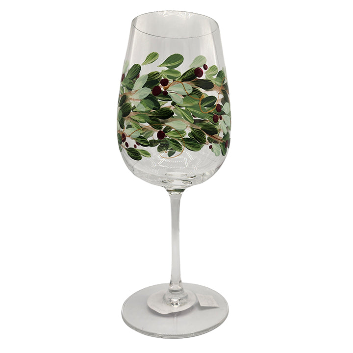 Stemmed Wine Glasses - Christmas