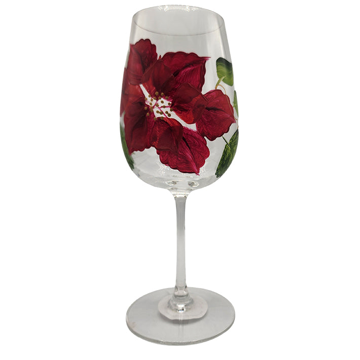 Stemmed Wine Glasses - Christmas