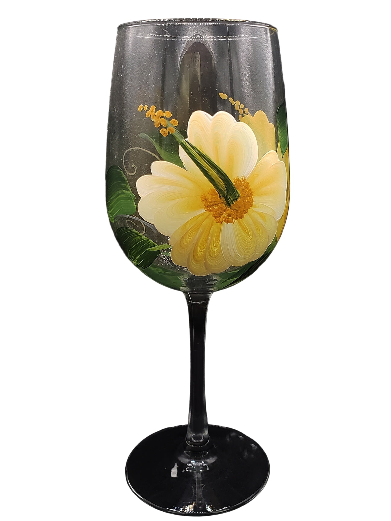Stemmed Wine Glasses - Hibiscus Yellow