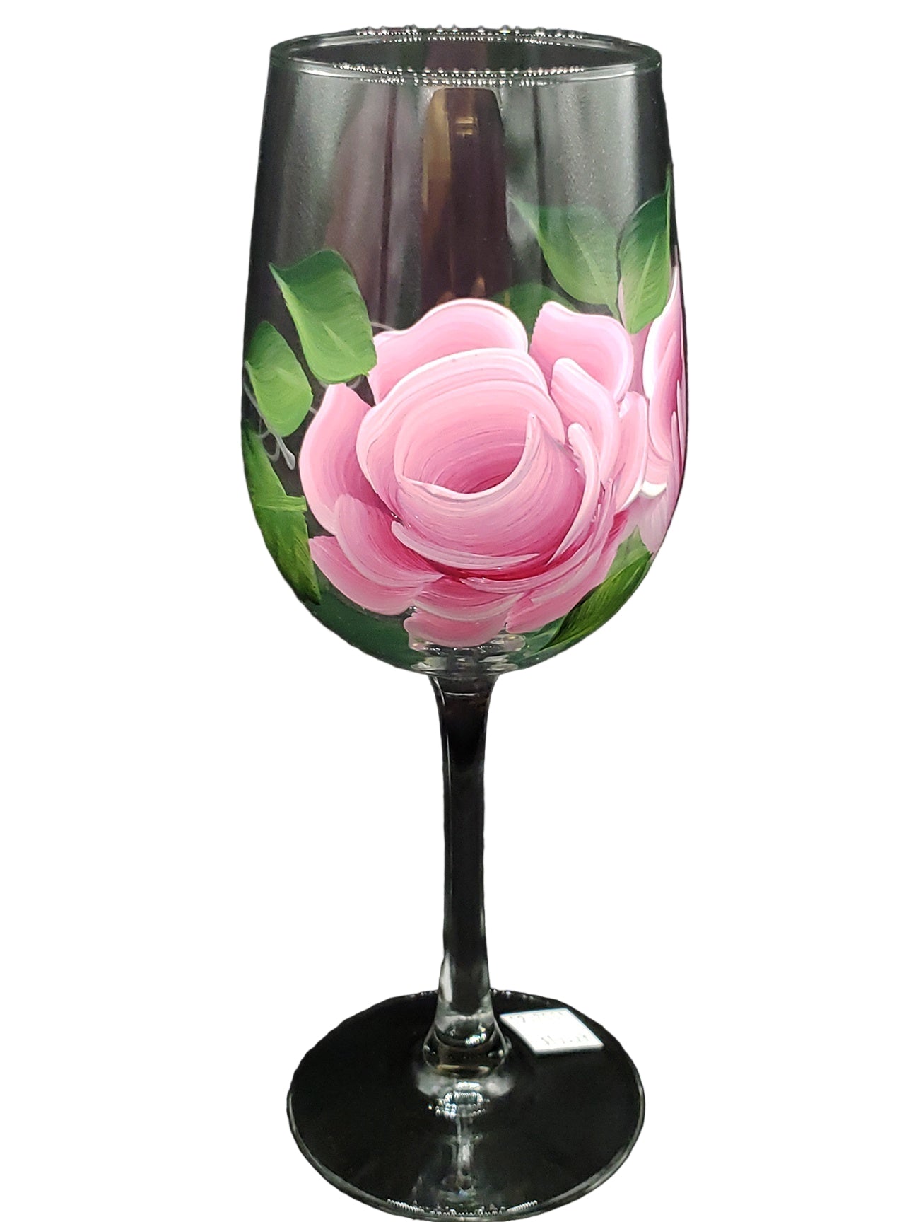 Stemmed Wine Glasses - Roses