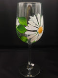 Stemmed Wine Glasses - Daisy