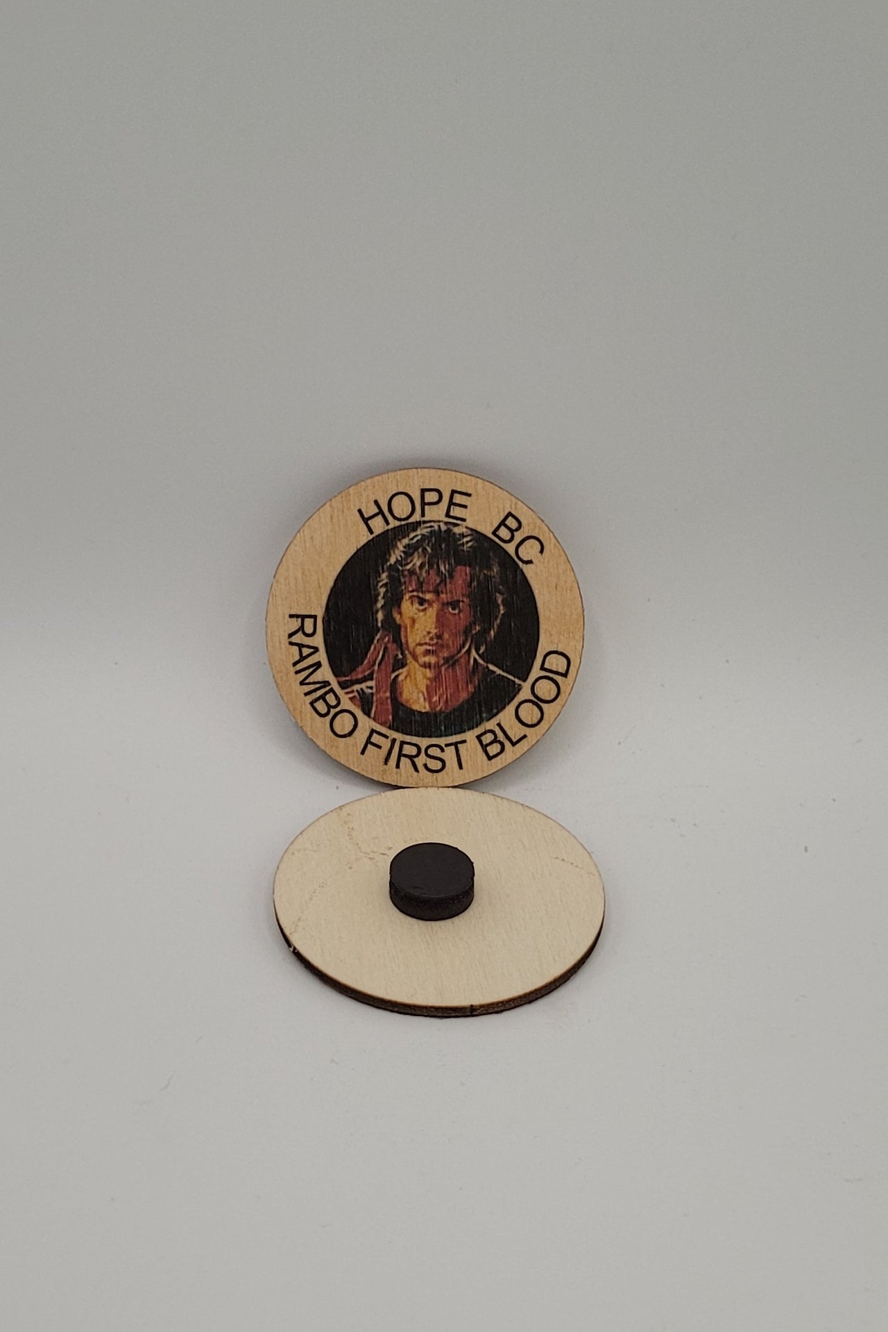 Rambo Magnets - 2" wood disc