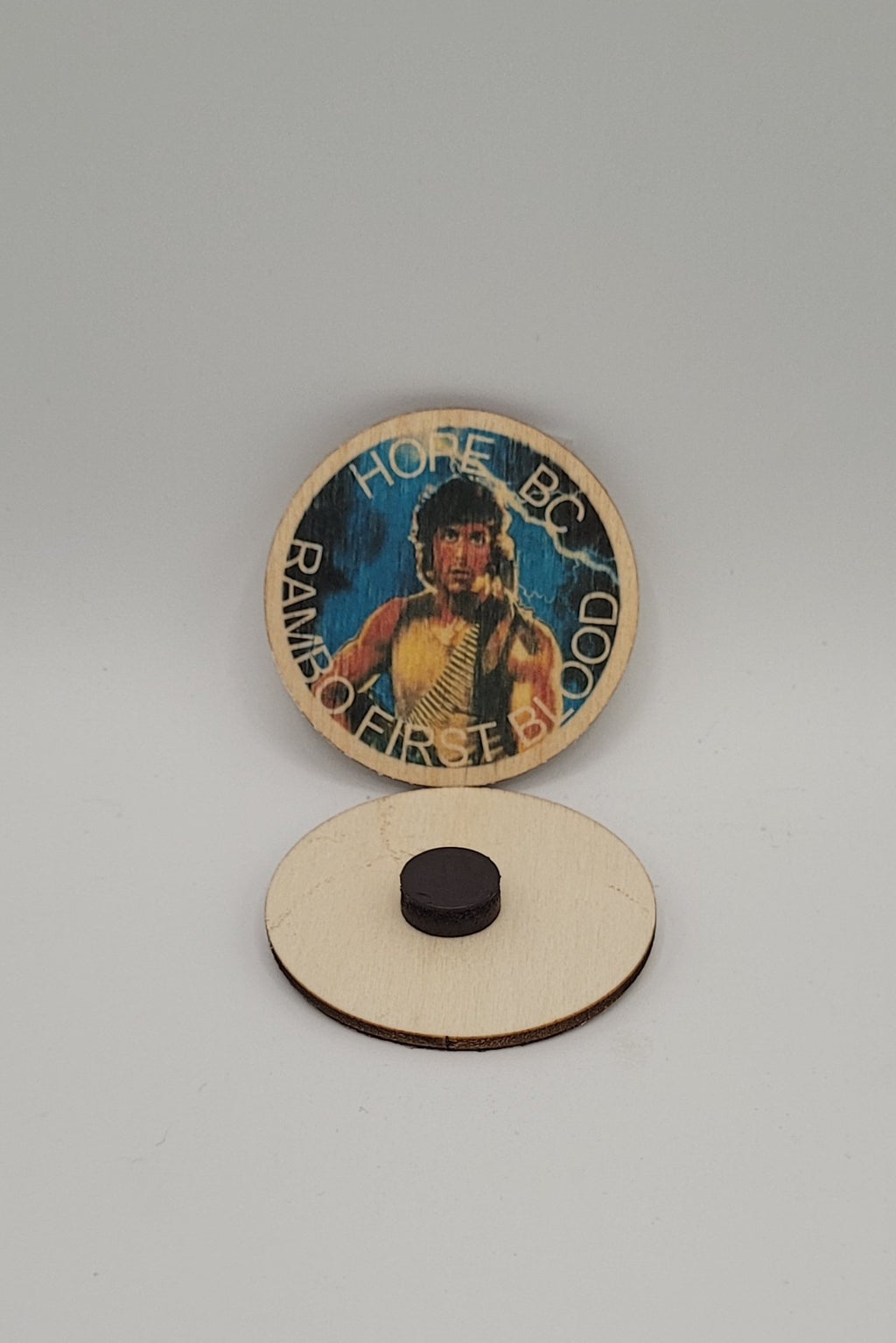 Rambo Magnets - 2" wood disc