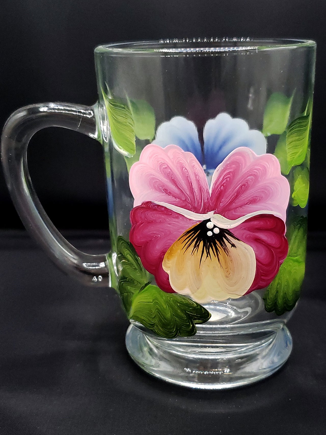 Painted Mugs - Pansies