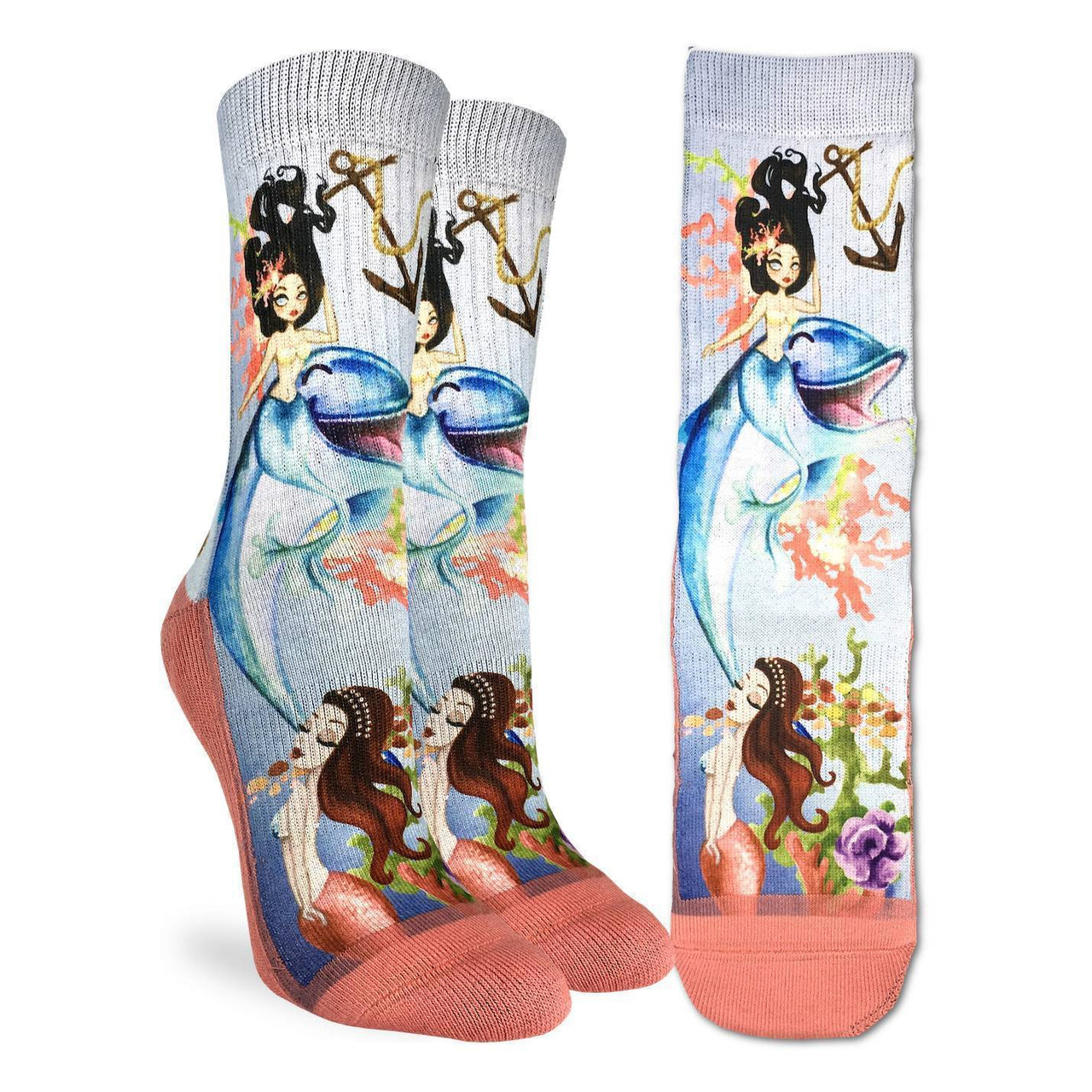 Ladies' Socks - Mermaid & Dolphin