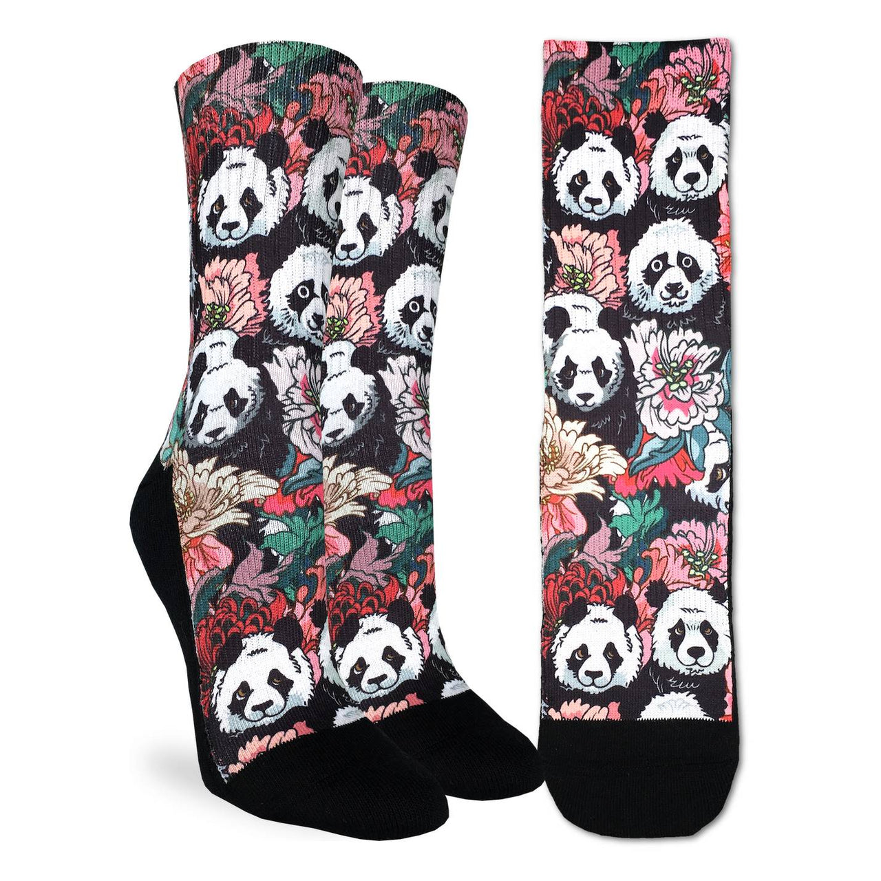 Ladies' Socks - Floral Pandas