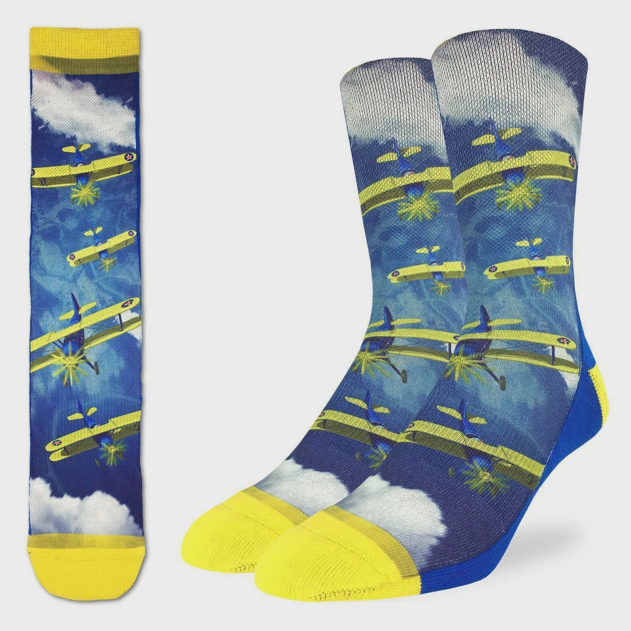 Men's Socks - Biplane Fighter