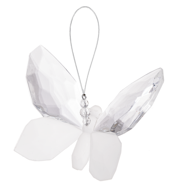 Acrylic Crystal Frosted Butterflies