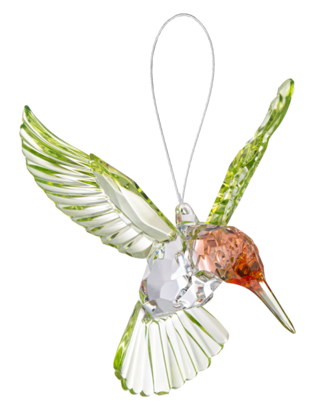 Acrylic Crystal Hummingbirds - Red Throated