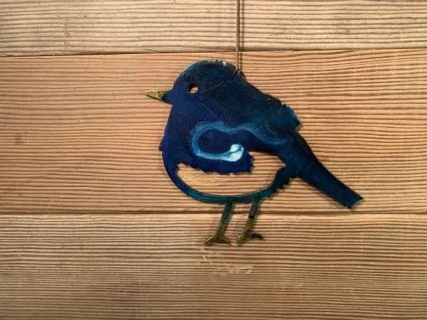 Metal Hand-painted Winter Birds - Colored