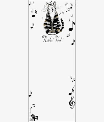Magnetic List - Cat Note pad