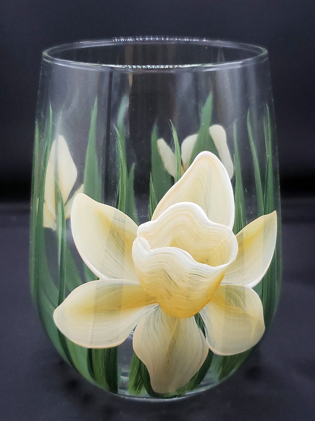 Stemless Wine Glasses - Daffodil