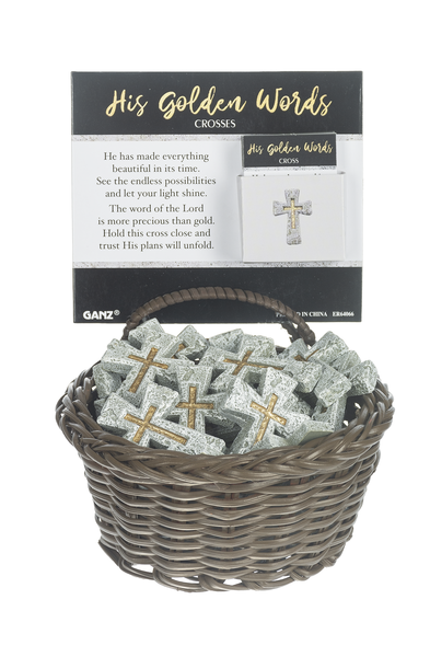 Charms - Golden Words Cross