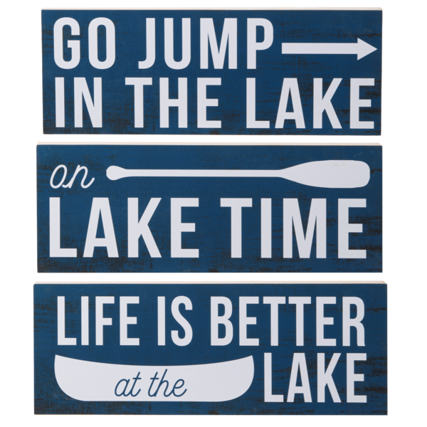 Lake Time Plaques