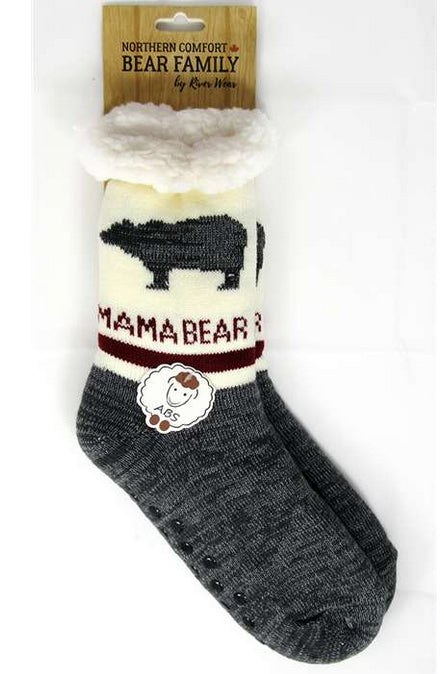 Bear Family Socks - Mama Bear