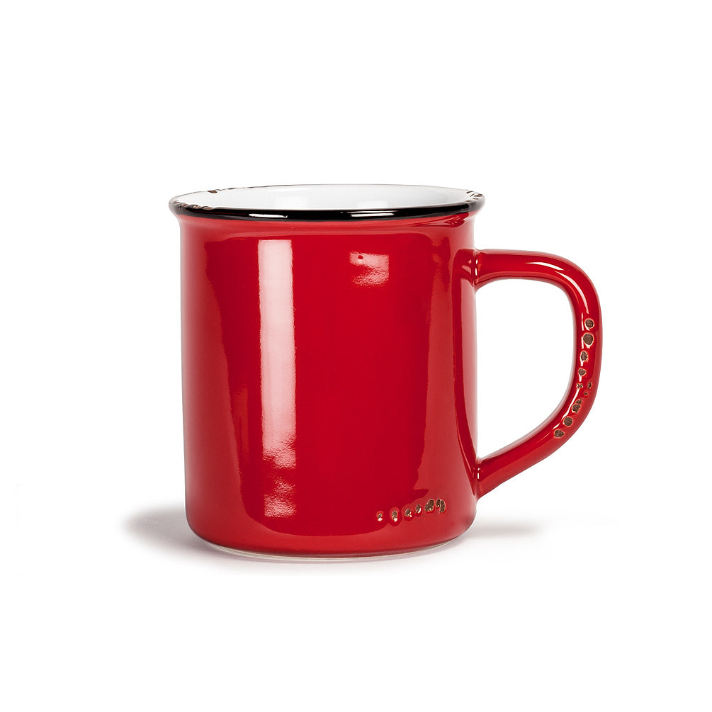 Mugs - Red Enamel Look