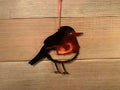 Metal Hand-painted Winter Birds - Colored