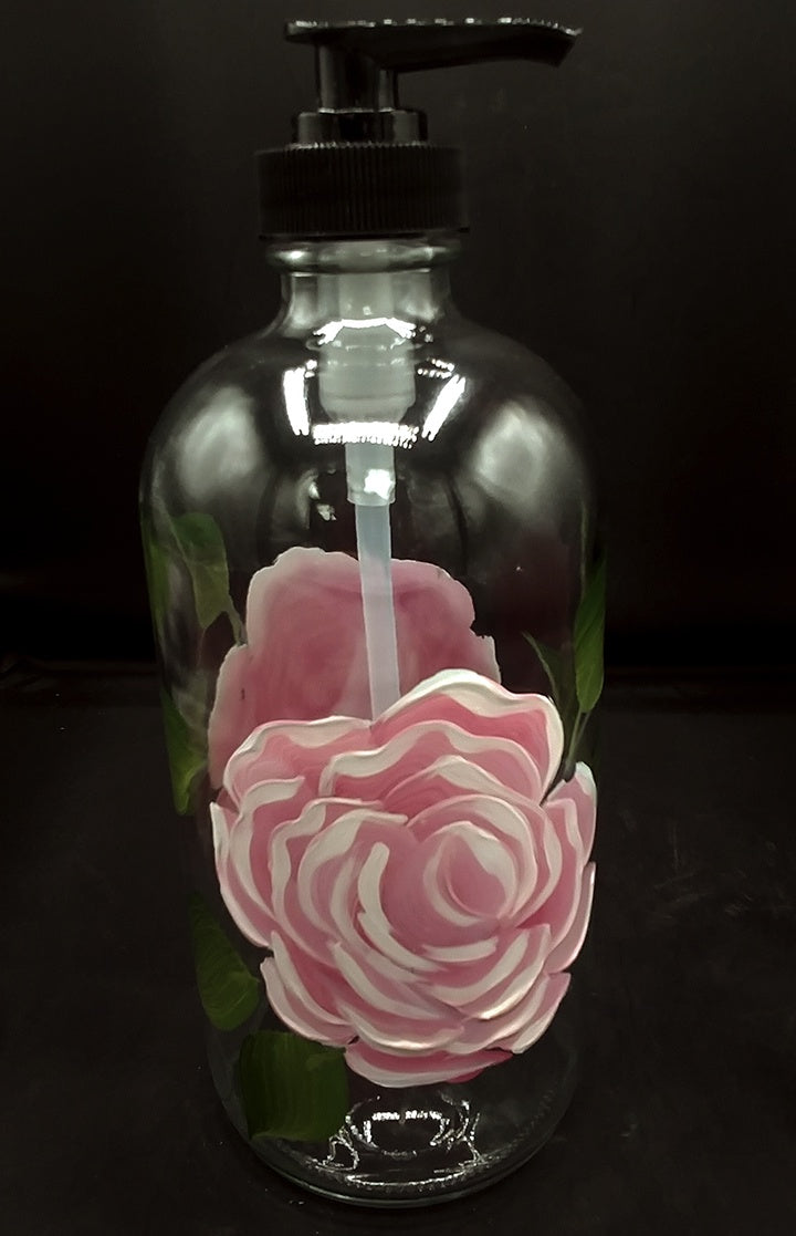 Soap Dispenser - Pink Peony