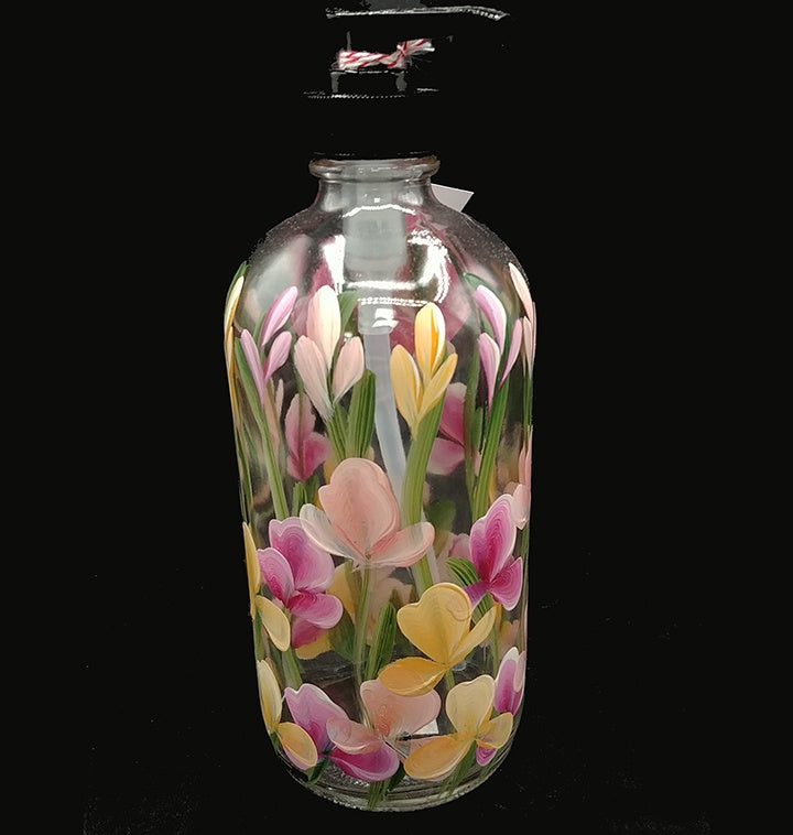 Soap Dispenser - Wild Flowers - Orange, Yellow, Pink