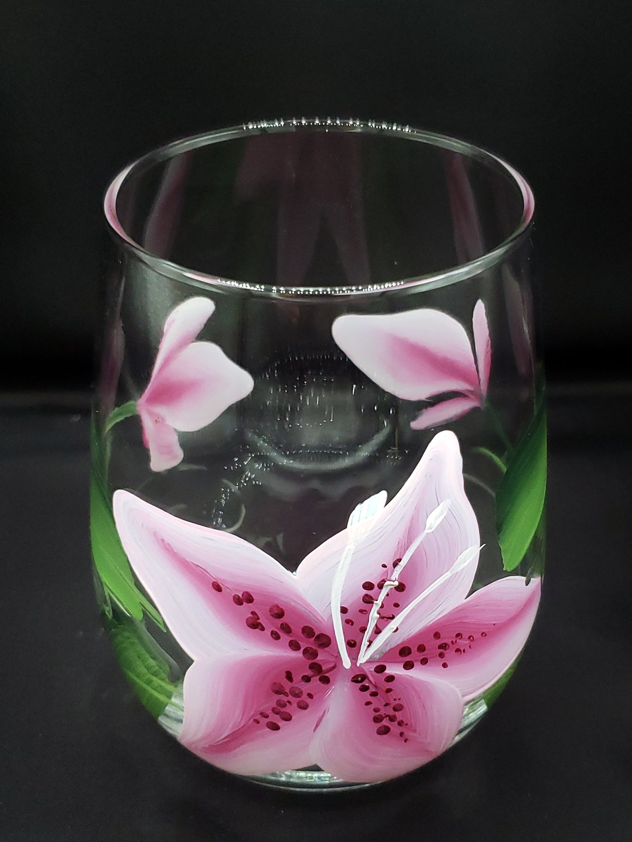 Stemless Wine Glasses - Star Lily