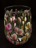Stemless Wine Glasses - Pink Yellow