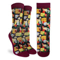 Ladies' Socks - Wine & Cheese