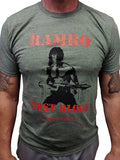 Men's T-Shirts - Rambo Gun - Grn
