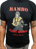 Men's T-Shirts - Rambo Gun - bk